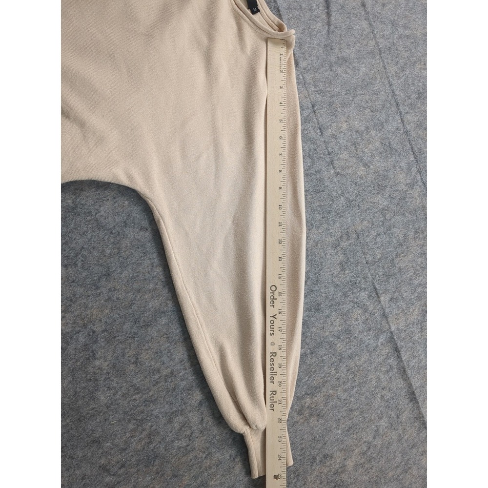 ZESICA Women's Cropped Sweater Medium Beige‎ Long Sleeve Beige - Picture 6 of 10